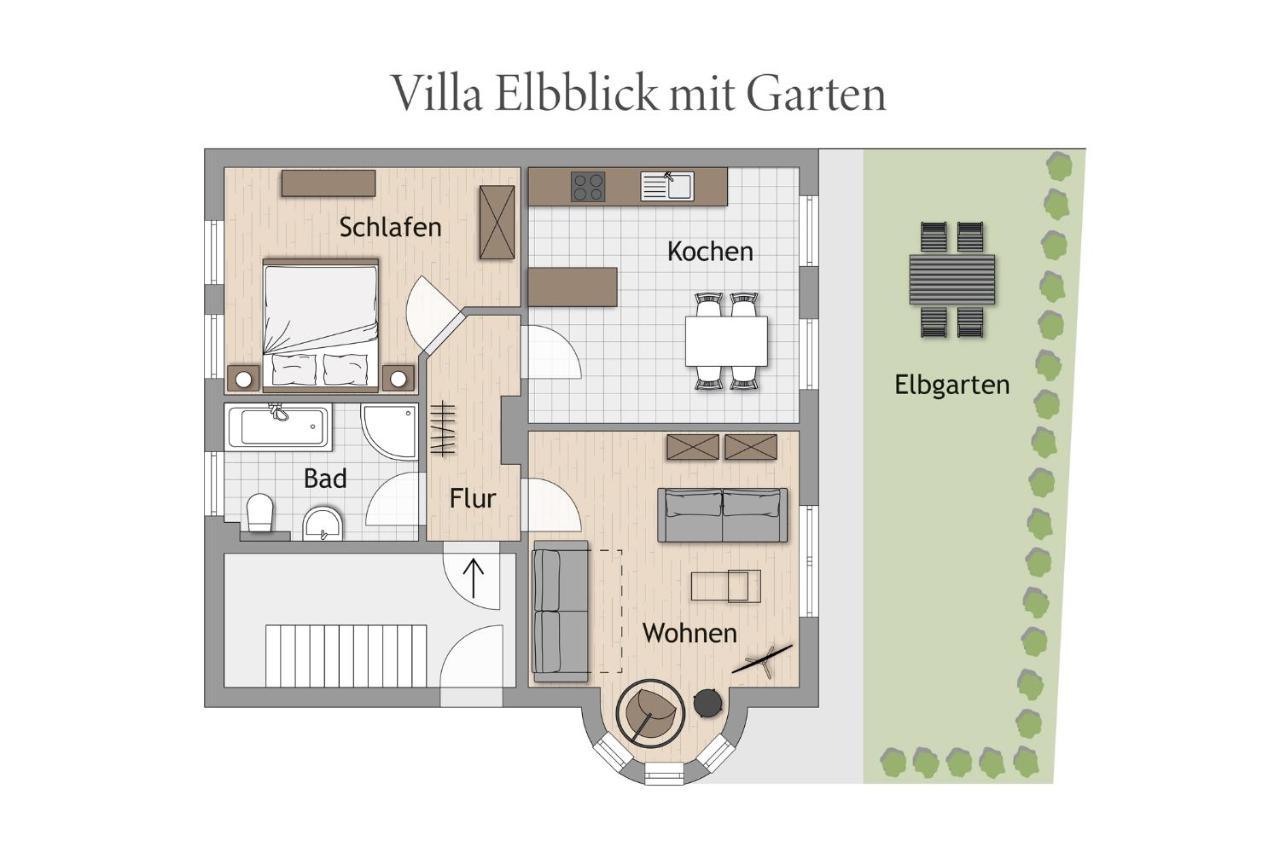 Villa Elbblick Mit Garten Tangermuende Exterior photo